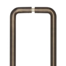 EnduraLine D Shape Pull Handle Back-to-Back Fixed 425mm Antique Brass PVD