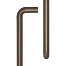 EnduraLine D Shape Pull Handle Bolt Through Fixed 425mm Antique Brass PVD
