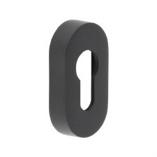 EnduraLine Oval Euro Escutcheon Black PVD