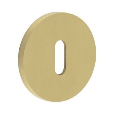 EnduraLine Round Escutcheon Standard Keyway Satin Brass PVD