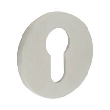 EnduraLine Round Escutcheon Euro Keyway Satin Stainless Steel