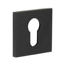 EnduraLine Square Escutcheon Euro Keyway Black PVD