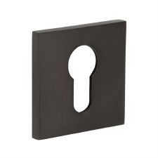 EnduraLine Square Escutcheon Euro Keyway Dark Bronze PVD