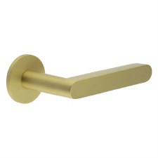 EnduraLine Draycott Handle on Sprung Round Rose Satin Brass PVD