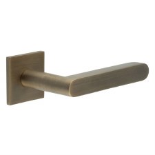 EnduraLine Draycott Handle on Sprung Square Rose Antique Brass PVD