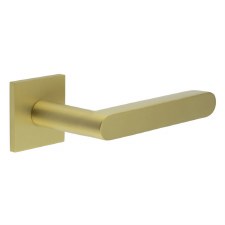 EnduraLine Draycott Handle on Sprung Square Rose Satin Brass PVD