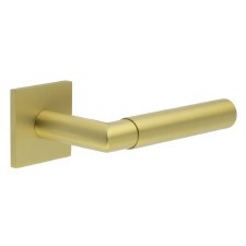 EnduraLine Lambourn Handle on Sprung Square Rose Satin Brass PVD