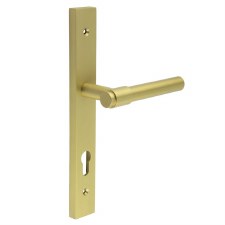 EnduraLine Preston Multipoint Lock Handle Satin Brass PVD