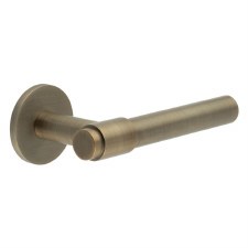 EnduraLine Preston Handle on Sprung Round Rose Antique Brass PVD