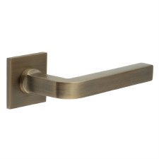 EnduraLine Eaton Handle on Sprung Square Rose Antique Brass PVD