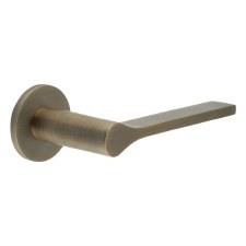 EnduraLine Keisby Handle on Sprung Round Rose Antique Brass PVD