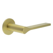 EnduraLine Keisby Handle on Sprung Round Rose Satin Brass PVD