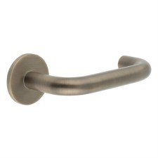 EnduraLine Hanby Handle on Sprung Round Rose Antique Brass PVD
