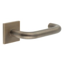 EnduraLine Hanby Handle on Sprung Square Rose Antique Brass PVD