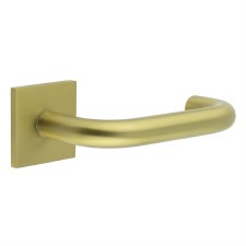 EnduraLine Hanby Handle on Sprung Square Rose Satin Brass PVD