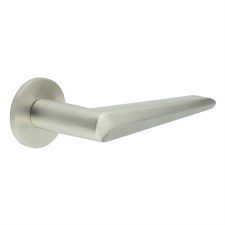 EnduraLine Burley Handle on Sprung Round Rose Satin Stainless Steel