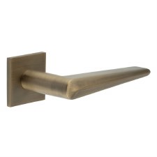 EnduraLine Burley Handle on Sprung Square Rose Antique Brass PVD