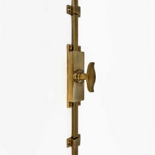 Aston Cremone Bolt with T Knob Antique Brass Unlacquered