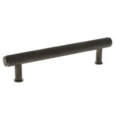 Crispin Reeded Cabinet Pull Handle 128mm Dark Bronze PVD