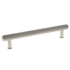 Crispin Reeded Cabinet Pull Handle 160mm Polished Nickel