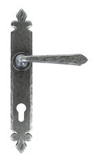 From The Anvil Cromwell Espagnolette Door Handles Pewter