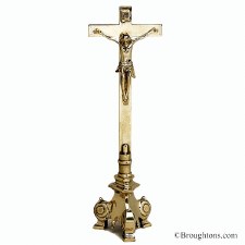 Crucifix 53cm Brass
