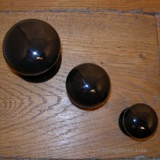 Porcelain Cupboard Door Knob Black