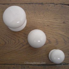 Porcelain Cupboard Door Knob Cream