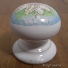 Porcelain Cupboard Door Knob Springtime