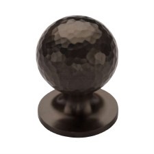 Heritage Ball Hammered Cupboard Knob 25mm Matt Bronze