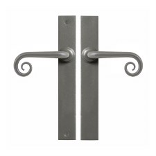 Stonebridge Curl Passage Multipoint Door Handles Armor Coat Satin Steel