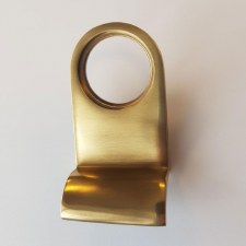 Aston Cylinder Door Pull Antique Brass Unlacquered