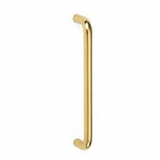 Cabinet Pull Handle 4" Polished Brass Unlacquered