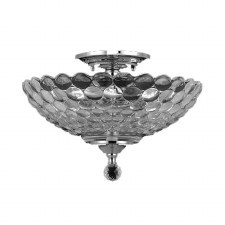 Dallas Flush Ceiling Light Polished Chrome
