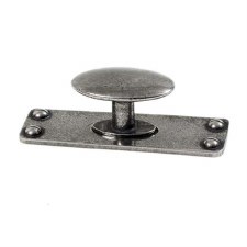 Finesse Dalton Cupboard Knob On Plate FD666 Solid Pewter Finesse Dalton Cupboard Knob On Plate FD666 Solid Pewter