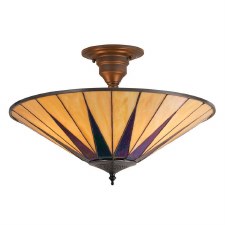 Interiors 1900 Dark Star Semi Flush Ceiling Interiors 1900 Dark Star Semi Flush Ceiling