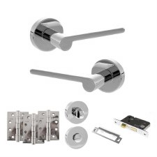 Darrio Bathroom Door Pack 2.5" Polished Chrome