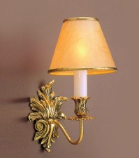 Dauphine Single Wall Light Polished Brass