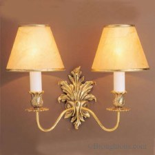 Dauphine Double Wall Light Polished Brass Dauphine Double Wall Light Polished Brass