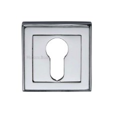 Heritage DEC7020 Square Euro Escutcheon Polished Chrome