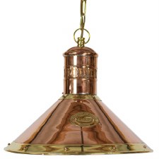 Deck Ceiling Pendant Lamp Polished Brass Unlacquered