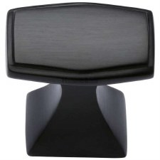 Heritage Art Deco Cabinet Knob C0333 32mm Matt Black Heritage Art Deco Cabinet Knob C0333 32mm Matt Black