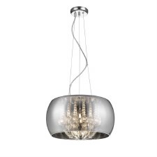 Deni 6 Light Crystal Pendant Chrome