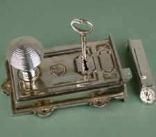 Davenport Rim Lock Antique Nickel Davenport Rim Lock Antique Nickel