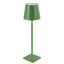 Derrick Rechargable Table Lamp Satin Green Derrick Rechargable Table Lamp Satin Green