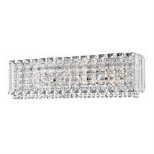 Diore 3 Light Oblong Crystal Wall Light Chrome Diore 3 Light Oblong Crystal Wall Light Chrome