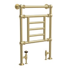 Doddington Heated Towel Rail 650mm Brushed Brass