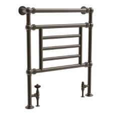 Doddington Heated Towel Rail 800mm Antique Bronze Lacquered