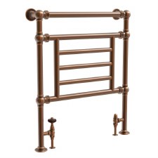 Doddington Heated Towel Rail 800mm Antique Copper Lacquered