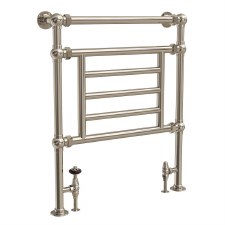 Doddington Heated Towel Rail 800mm Polished Nickel